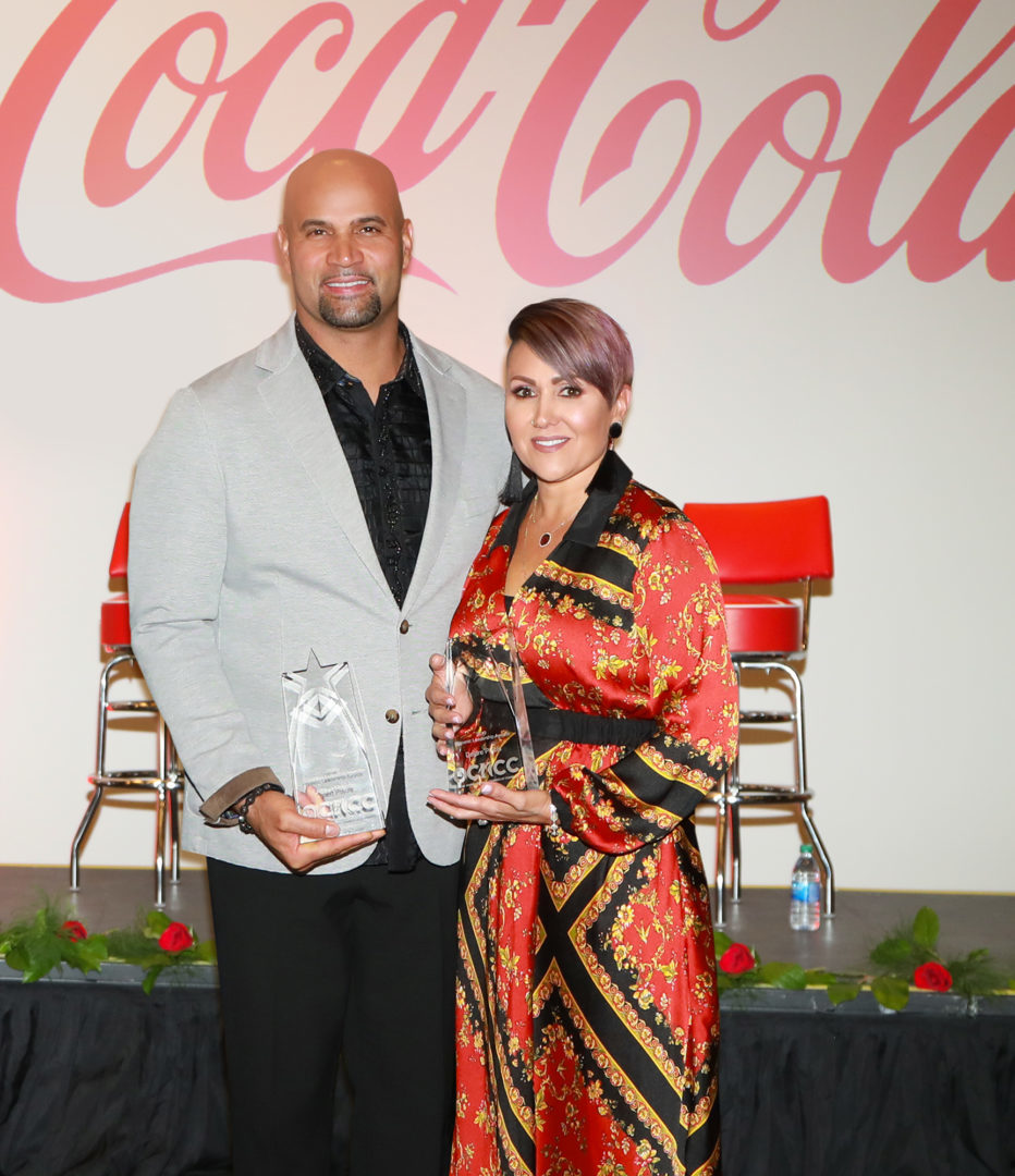 Albert and Deidre Pujols Honored by Orange County Hispanic Chamber of Commerce